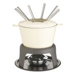 Service  fondue en fonte maille crme