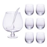 Service  punch 5, 5l 8 pices transparent en verre