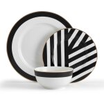 Service de table en porcelaine luxe deco 12 pices