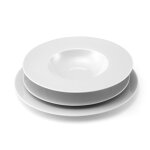 Service de vaisselle 18 pi�ces en porcelaine blanc