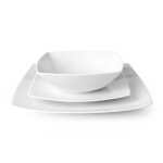 Service de vaisselle 18 pi�ces en porcelaine blanc
