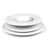 Service vaisselle en porcelaine blanc Service vaisselle en porcelaine blanc