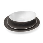 Service vaisselle en porcelaine taupe Service vaisselle en porcelaine taupe
