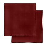 Serviettes 100% coton (x2) rouge 43x43 cm