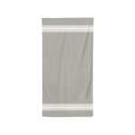 Serviette de bain en coton bio gris 50x100 cm Serviette de bain en coton bio gris 50x100 cm