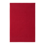 Serviette de bain en coton rouge 40 x 60 cm