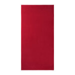 Serviette de bain en coton rouge 50 x 100 cm