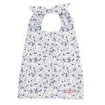 Serviette bavoir coton bio * bleu