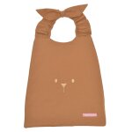 Serviette bavoir coton bio * caramel