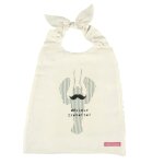 Serviette bavoir lin cru