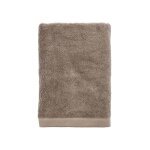 Serviette en coton bio taupe 70x140 cm
