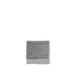 Serviette d'invité en coton bio gris 30x30 cm Serviette d'invité en coton bio gris 30x30 cm