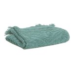 Serviette invite en coton vert de gris 30 x 50 Serviette invite en coton vert de gris 30 x 50