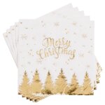 Serviettes en papier imprim paysages dors (x20)