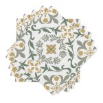 Serviettes en papier vert et jaune (x20) Serviettes en papier vert et jaune (x20)