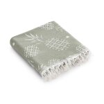 Serviette de plage en coton avec franges 90x180cm