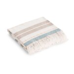 Serviette de plage en coton avec franges  rayures 90x180 cm