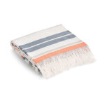 Serviette de plage en coton avec franges  rayures 90x180 cm