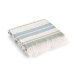 Serviette de plage en coton avec franges  rayures 90x180 cm