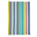 Serviette de plage en coton hamam laguna 90x170cm
