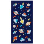 Serviette de plage enfant microfibre bleu galaxy 70x140 Serviette de plage enfant microfibre bleu galaxy 70x140