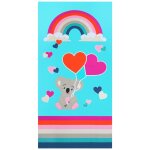 Serviette de plage enfant microfibre multicolore koala 70x140 Serviette de plage enfant microfibre multicolore koala 70x140