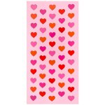 Serviette de plage enfant microfibre rose c?urs 70x140 Serviette de plage enfant microfibre rose c?urs 70x140