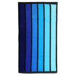 Serviette de plage éponge velours bleu happy blue 100 x 175 Serviette de plage éponge velours bleu happy blue 100 x 175