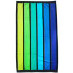 Serviette de plage ponge velours bleue happy men 100 x 175