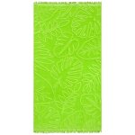 Serviette de plage éponge velours ciselé vert klang 90x170 Serviette de plage éponge velours ciselé vert klang 90x170