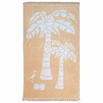 Serviette de plage éponge velours jacquard cocobeach 90x170 Serviette de plage éponge velours jacquard cocobeach 90x170