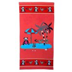 Serviette de plage microfibre baignade 70x140 multicolore Serviette de plage microfibre baignade 70x140 multicolore