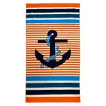 Serviette de plage microfibre galway 90x170 rouge
