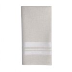 Serviette de table coton et lin beige 50x50 cm Serviette de table coton et lin beige 50x50 cm