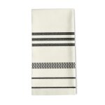 Serviette de table coton et lin blanc 50x50 cm