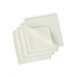 Serviette de table (x4) lin lav blanc 45x45