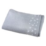 Serviette de toilette en coton 450 g / m² gris perle 50x90cm Serviette de toilette en coton 450 g / m² gris perle 50x90cm
