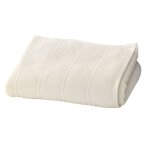 Serviette de toilette en coton 500 g / m² blanc ivoire 50x100cm Serviette de toilette en coton 500 g / m² blanc ivoire 50x100cm
