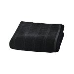 Serviette de toilette en coton 500 g / m noir 50x100cm