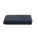 Serviette de toilette en coton biologique bleu marine 50x90