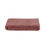 Serviette de toilette en coton biologique rose 50x90 Serviette de toilette en coton biologique rose 50x90