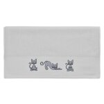 Serviette de toilette en coton blanc 50x100 cm Serviette de toilette en coton blanc 50x100 cm