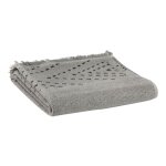 Serviette de toilette en coton gris 50 x 100