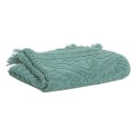 Serviette de toilette en coton vert de gris 50 x 100 Serviette de toilette en coton vert de gris 50 x 100