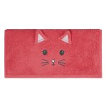 Serviette de toilette enfant framboise 50x90 cm
