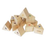Set de 12 prismes en bois de jeu