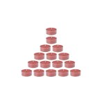 Set de 16 bougies pour lumignon rouges d40 Set de 16 bougies pour lumignon rouges d40