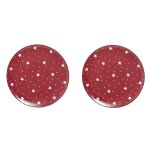 Set de 2 assiettes en céramique rouge et blanc d21 Set de 2 assiettes en céramique rouge et blanc d21