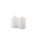 Set de 2 bougies led sille 5 x 6cm rechargeable Set de 2 bougies led sille 5 x 6cm rechargeable