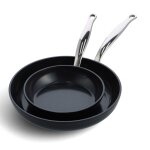 Set de 2 po�les barcelona pro 20 et 28 cm + protecteur noir en